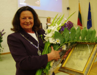 Sveikinimas Druskininkų garbės pilietei V. Kaubrienei